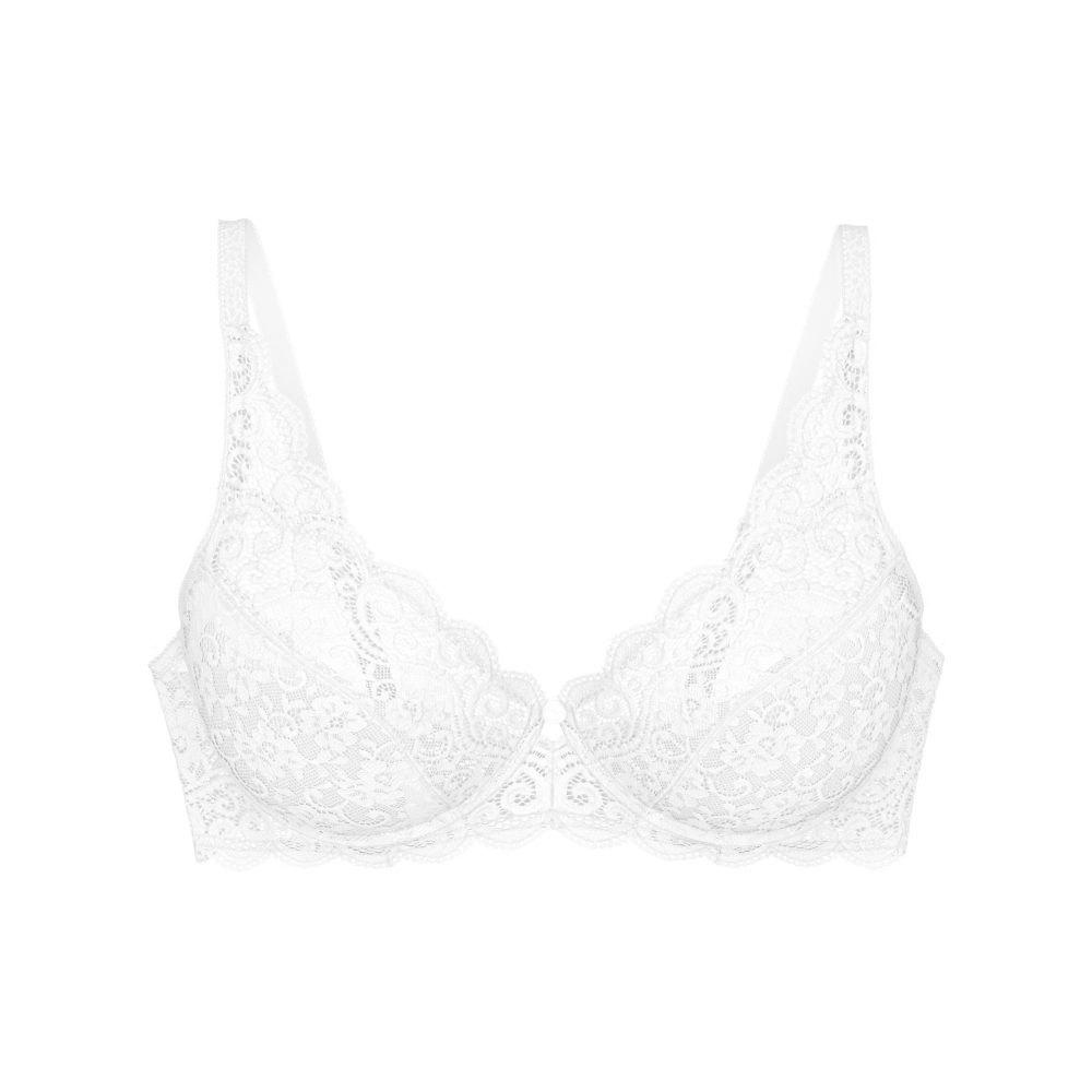 Triumph - Bügel-BH W AMOURETTE, für Damen, Beton-Optik / Weiss, Größe 70/E