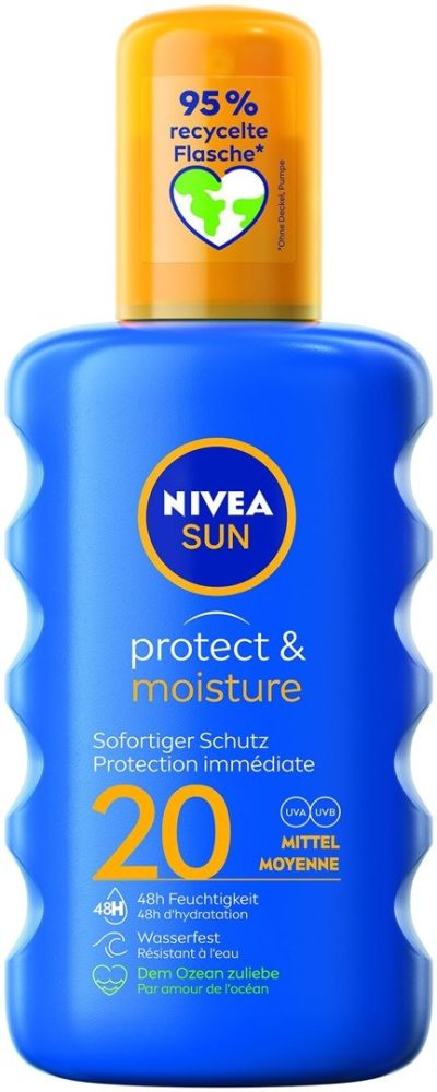 Nivea Sun Protect & Moisture Pflegendes Sonnenspray LSF 20 200ml