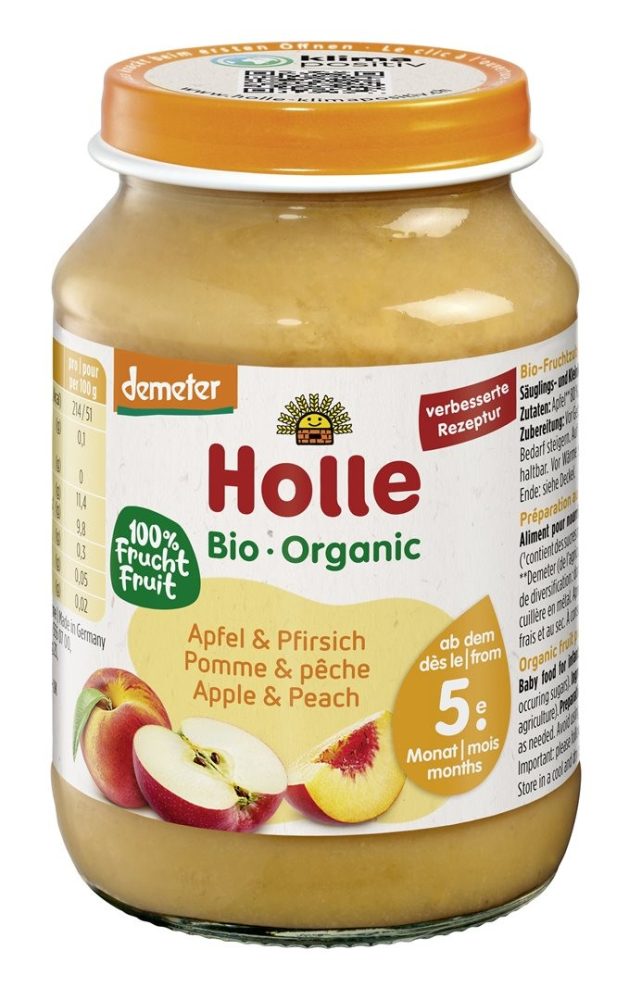 Apfel & Pfirsich - 190g - Demeter, ab dem 5. Monat