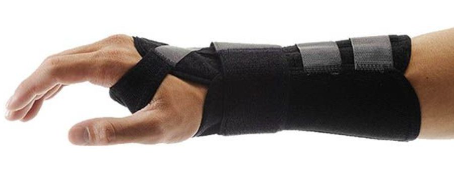 OMNIMED Ortho Manu Flex Handgelenk-Bandage S 16cm links schwarz (1 Stück)