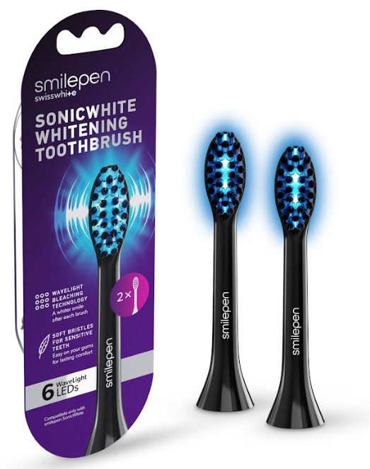 Ersatzbürstenköpfe 2 X Zu Sonicwhite Mit 6 Led Damen  1 pezzo