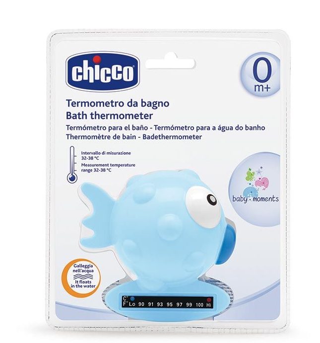 CHICCO Badethermometer Fisch blau