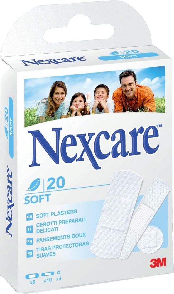 3M Nexcare Pflaster Soft Touch Universal 3 Grössen assortiert 20 Stück