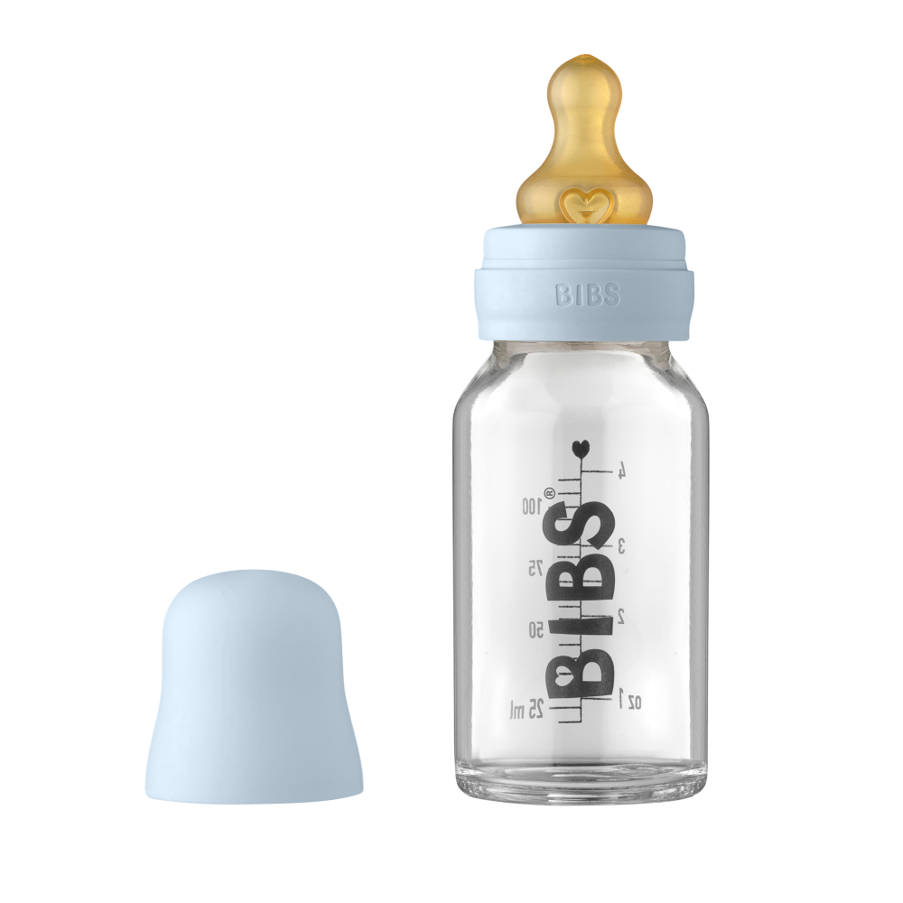 BIBS Babyflasche Complete Set 110 ml, Baby Blue