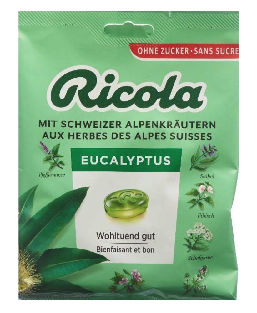 Ricola Bonbons Eucalyptus ohne Zucker
