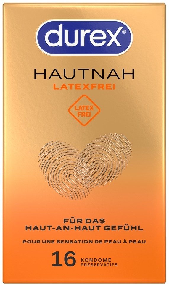 Durex Hautnah Latexfrei für das Haut-an-Haut Gefühl, 16 Stück - Amorana