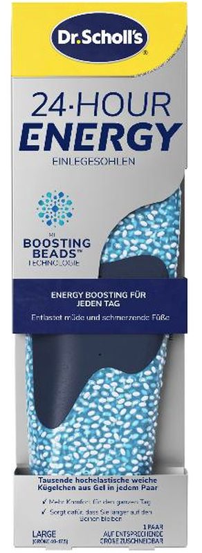 Scholl Einlegesohlen 24 Hour Energy Boosting, Grösse 40-47.5 (1 Paar)