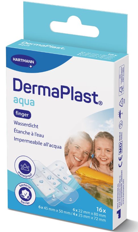 Dermaplast Aqua Finger Mix 16 Stück