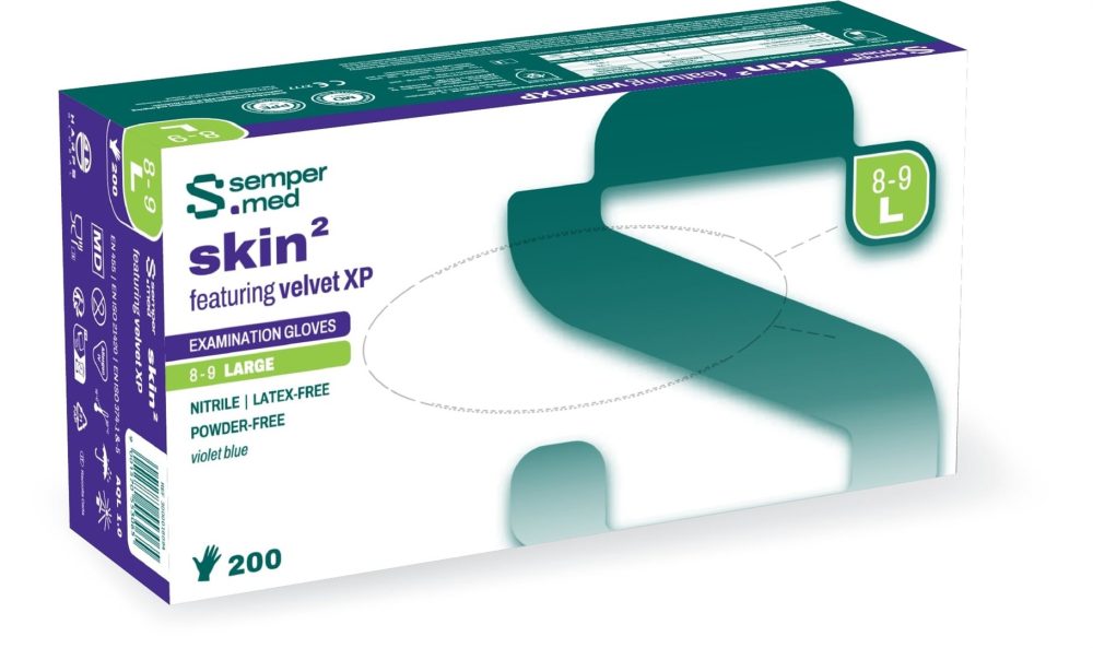 Sempermed Skin² Velvet XP Nitrilhandschuhe L 8?9