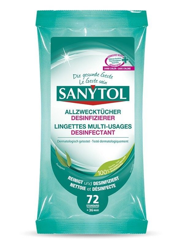 Sanytol Allzwecktücher Desinfizierer (72 Stück)