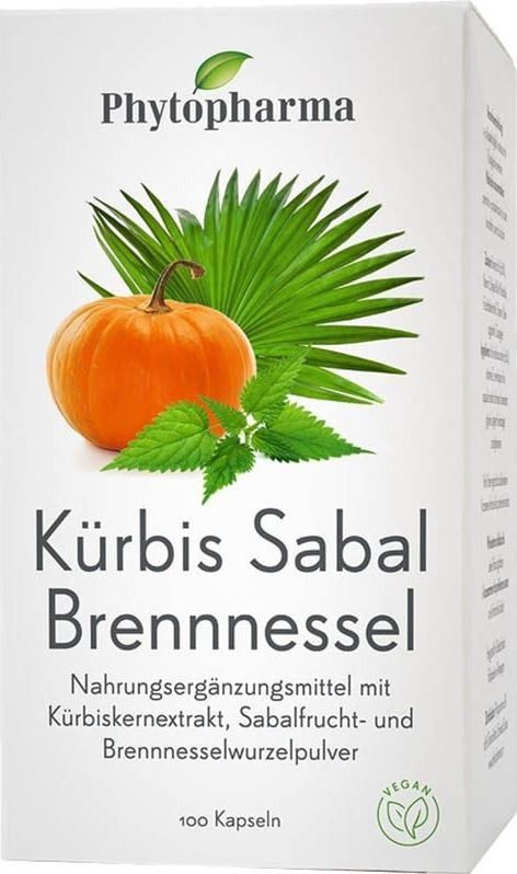 PHYTOPHARMA Kürbis Sabal Brennnessel Kapseln 100 Stück