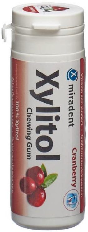 Hager Pharma GmbH miradent Xylitol Chewing Gum Cranberry