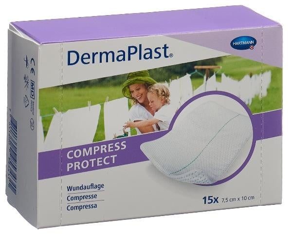 DermaPlast Compress Protect 7.5x10cm (15 Stück)
