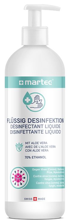 MARTEC Desinfektionsmittel 500ml 33086 Fl&uuml;ssig. mit Aloe-Vera