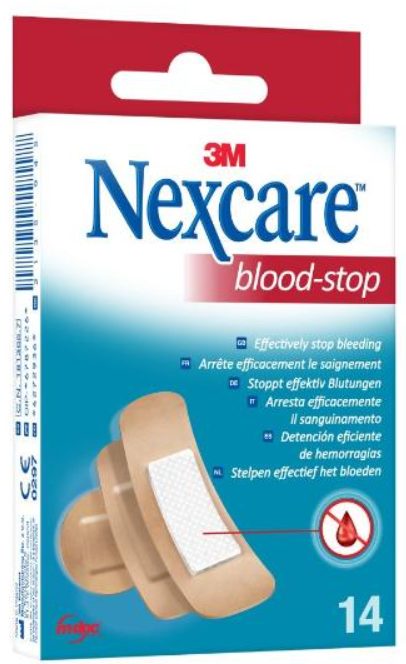 3M Nexcare™ Blood Stop Pflaster sortiert