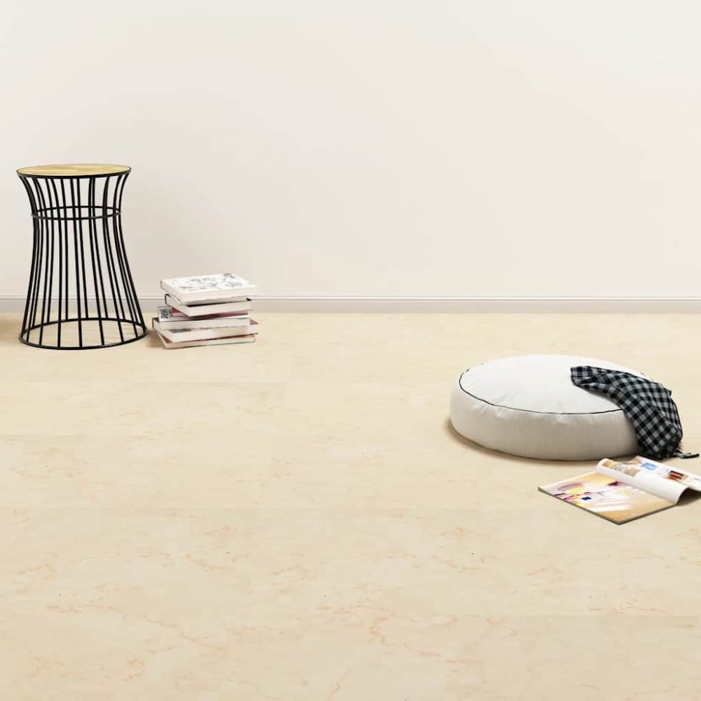 vidaXL PVC Laminat Dielen Selbstklebend 5,11 m² Beige