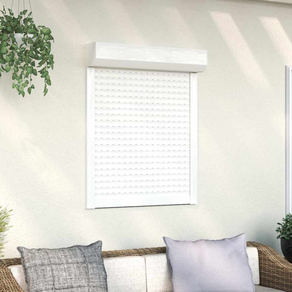 vidaXL Rollladen Aluminium 70×100 cm Weiß