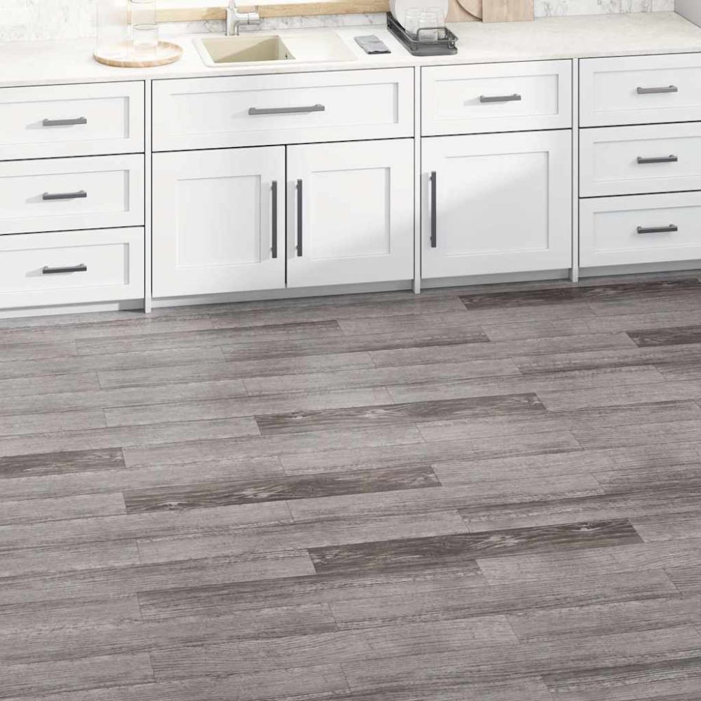 vidaXL PVC-Laminat-Dielen 5,02 m² 2 mm Selbstklebend Gestreift Holz