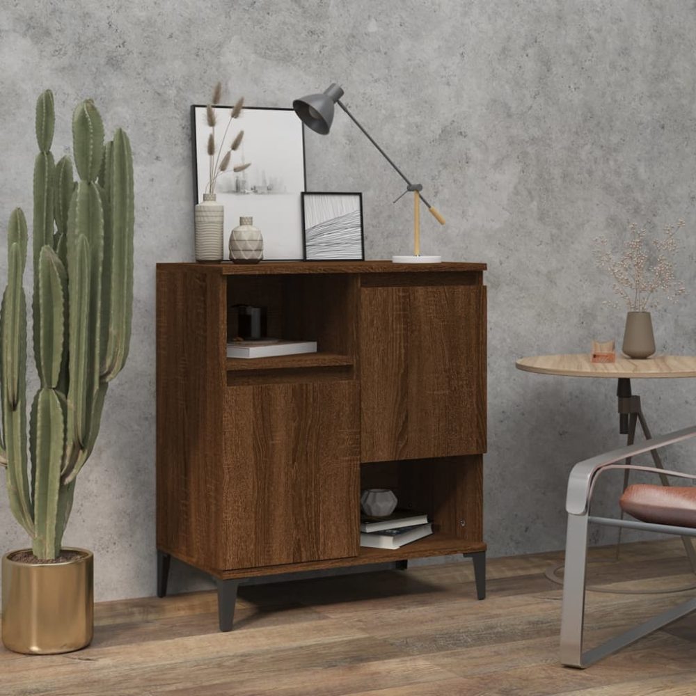 vidaXL Sideboard Braun Eichen-Optik 60x35x70 cm Holzwerkstoff