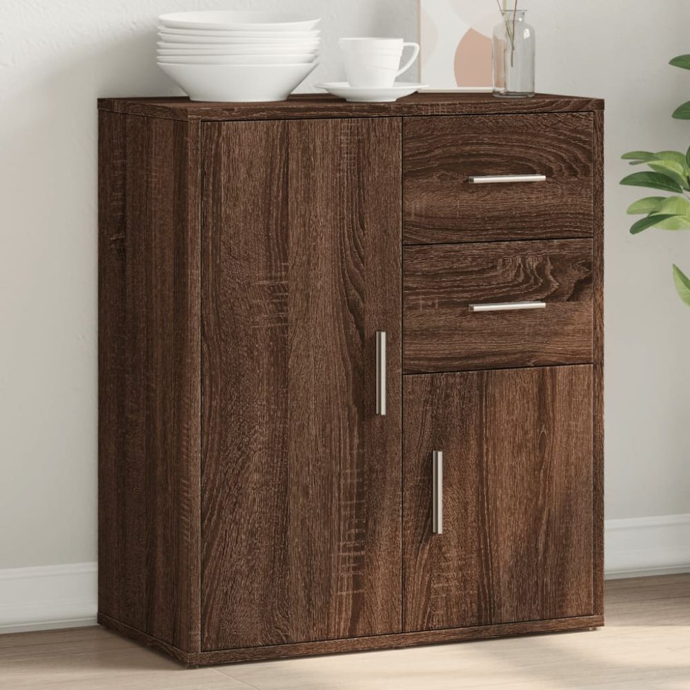 vidaXL Sideboard Braun Eiche-Optik 60x31x70 cm Holzwerkstoff