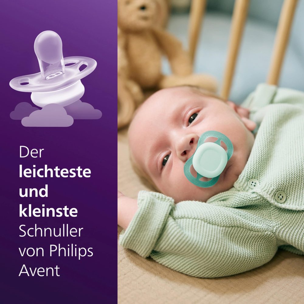 Philips Avent Ultra Start Schnuller 0-6 Monate, Grün/Blau