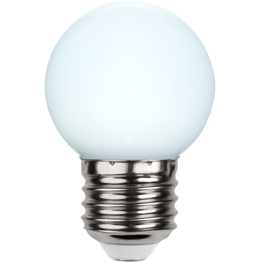 LED-Lampe E27 G45 für Lichterketten, weiß 6.500K