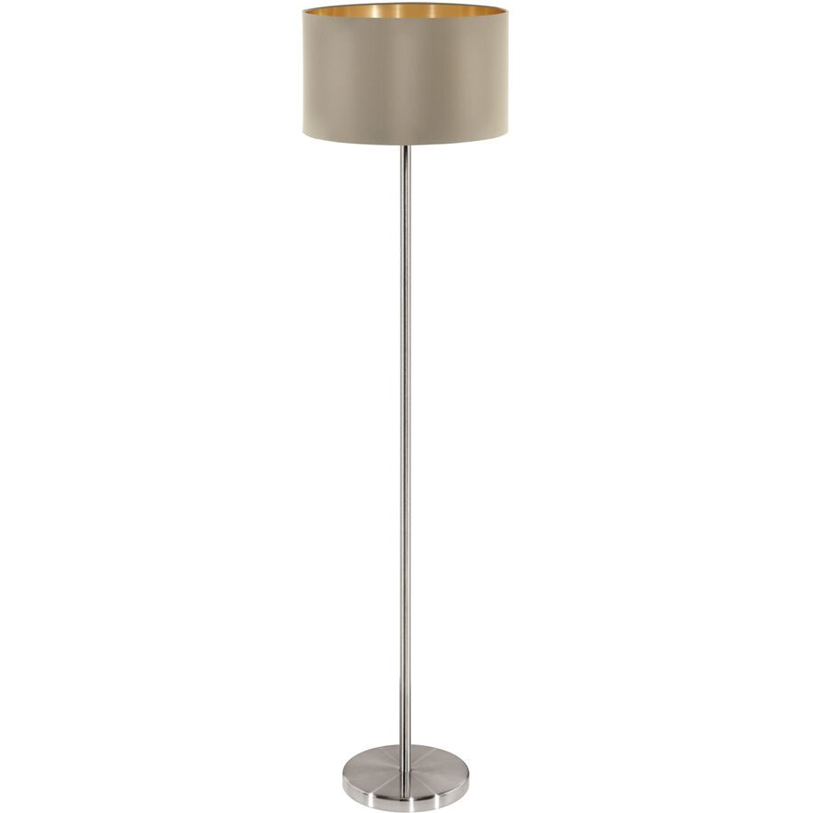 Eglo - Stehlampe Maserlo - Gold und Taupe