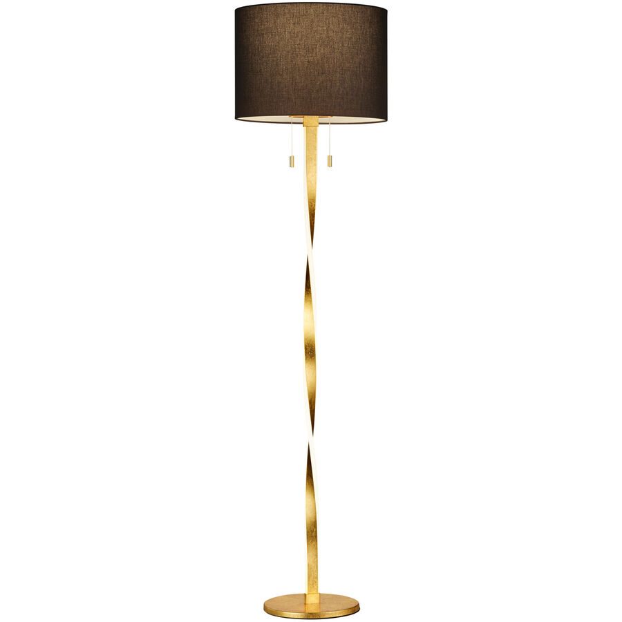 Mit zusätzlichen LEDs - edle Stehlampe Nandor