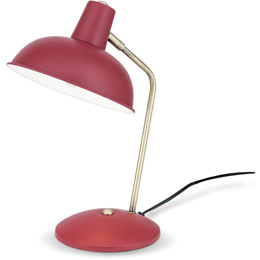 Im Vintage-Look - Tischleuchte Fedra rot
