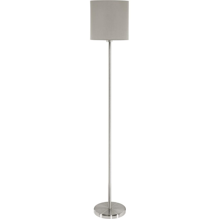 Eglo - Stehlampe Pasteri - Silber und Taupe
