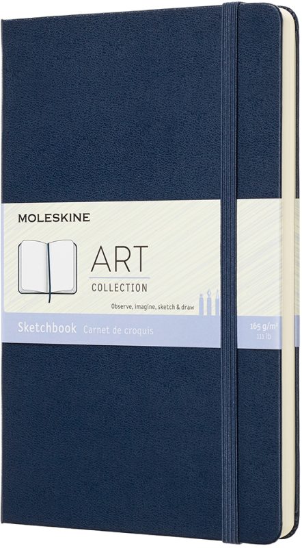 Moleskine Sapphire Blue Sketchbook Large