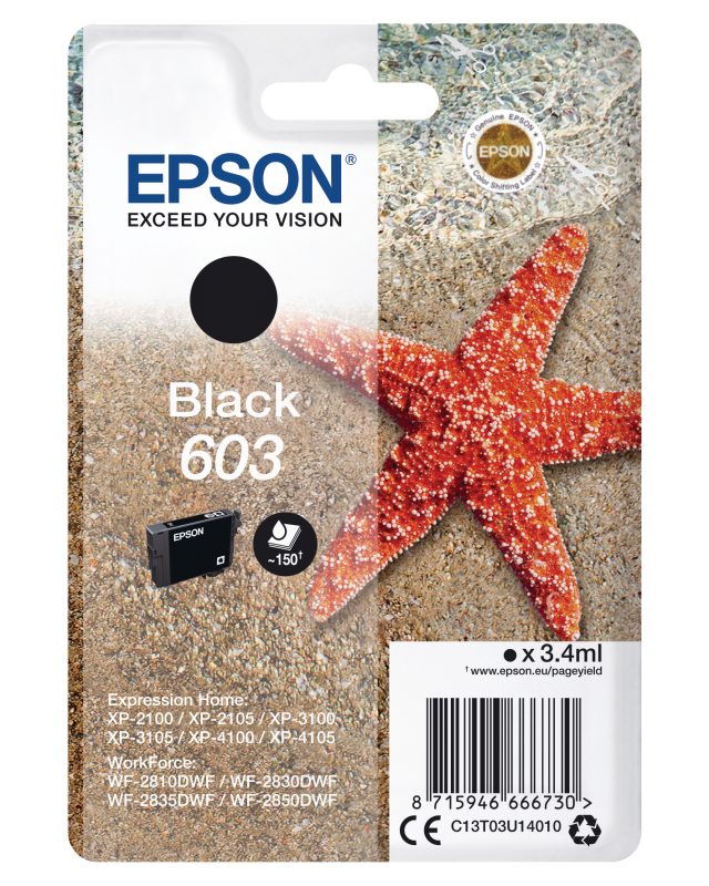 Epson T03U14 Tintenpatrone schwarz