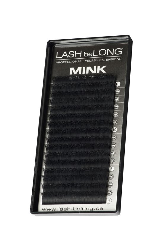 LASH beLONG MINK LASHES C-Curl schwarz/glossig