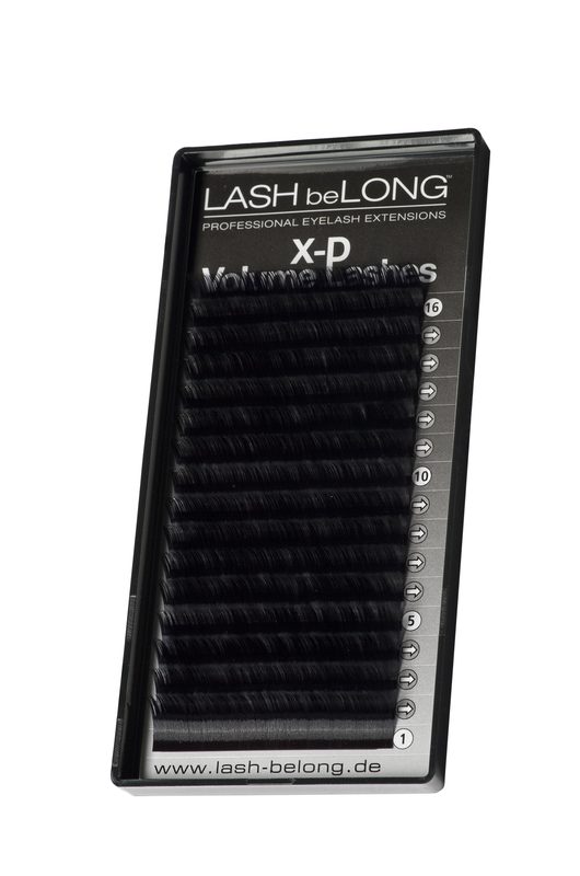 LASH beLONG X-D Volumen LASHES C-Curls schwarzg/glossig