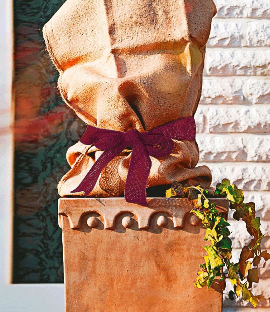 Jute-Band ´Waldbeere´ 3m x 6cm (300 x 6 cm)