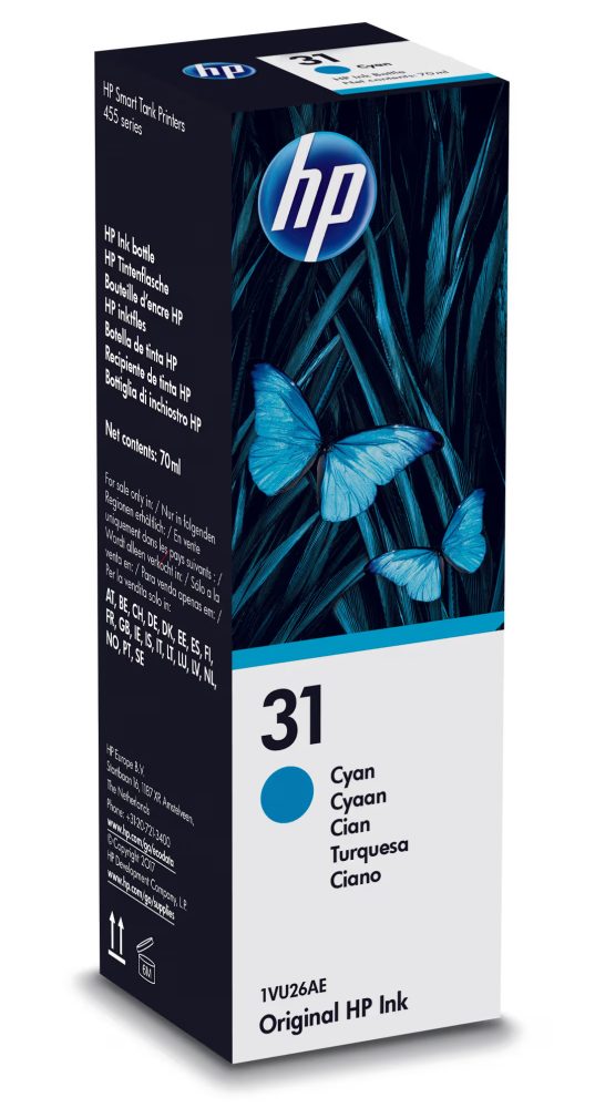 HP 31 cyan Tintenflasche Nachfüller