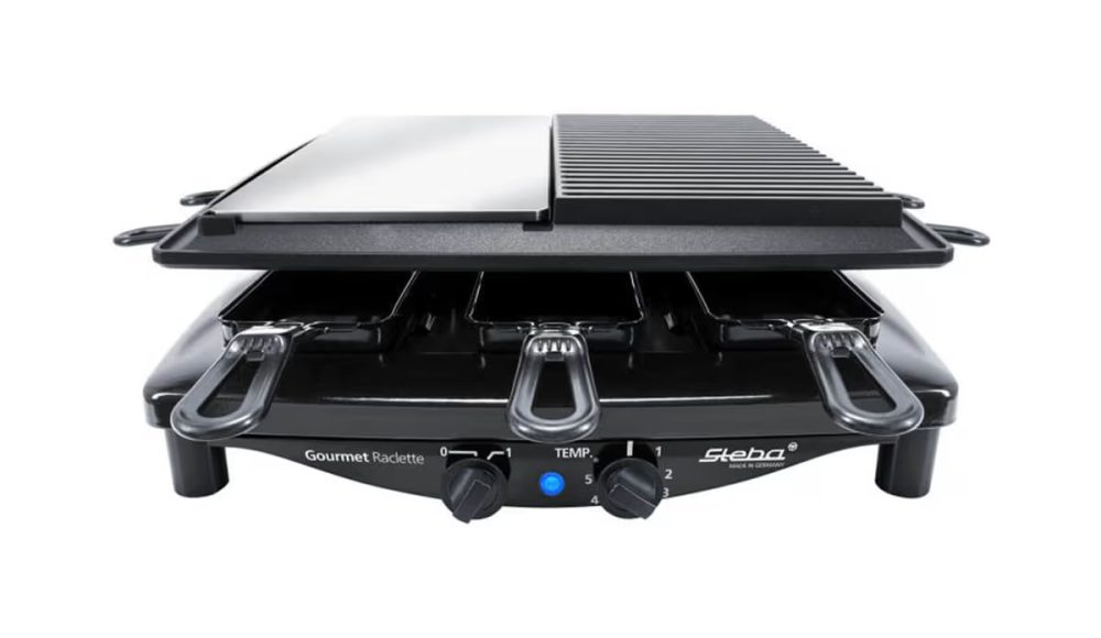 Premium Raclette RC 8 Black Steel