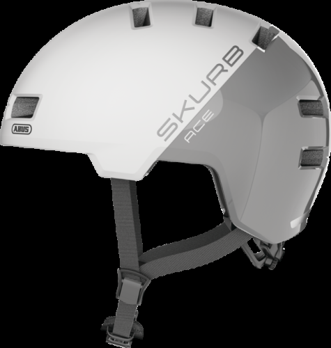 Abus Skurb ACE Velohelm silber