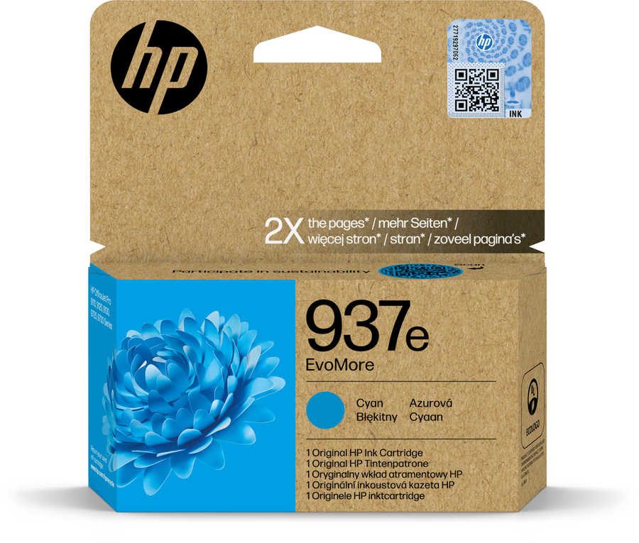HP 937e EvoMore - Cyan - original - Tintenpatrone