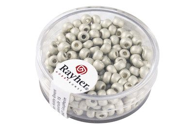 Metallic-Rocailles, matt, 4mm ø, Dose 17g