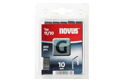 Flachdrahtklammer - Typ 11 600 St. Novus 042-0386 Klammern-Typ 11/10 Abmessungen (L x B) 10 mm x 10.6 mm