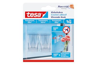 tesa® Klebehaken Transparent tesa Inhalt: 2 St.