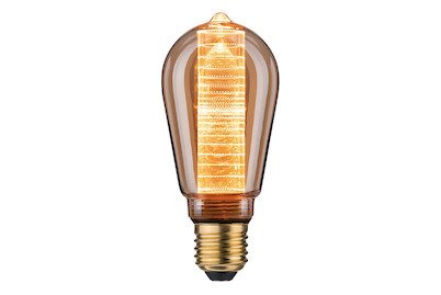 LED-Lampe E27 ST64 4W mit Innenkolben Ringmuster