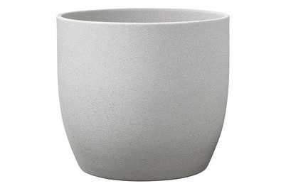 Übertopf Basel Stone Ø19cm hellgrau