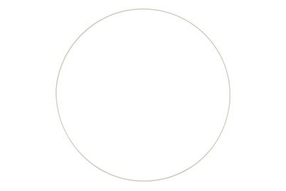 Metallring weiss 40 cm