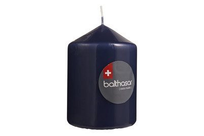 ZYLINDERKERZE DARK BLUE