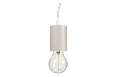 E27-Fassung Slim mit Kabel, grau