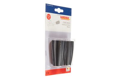 GARDINIA Gardinenstangen-Endstück »Chicago schwarz-matt«, Einzelprogramm Chicago 20 mm