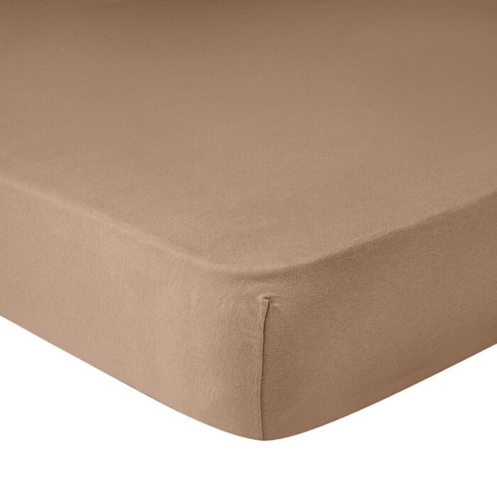 Feinjersey-Fixleintuch, camel, 120x200 cm