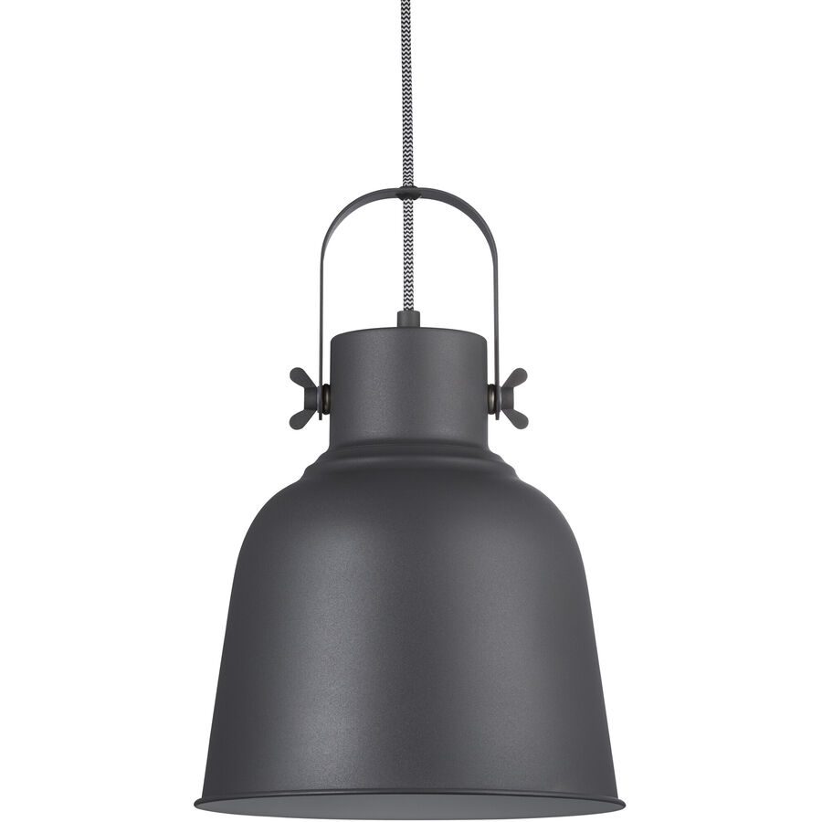 Pendelleuchte Adrian in Schwarz, Ø 25cm